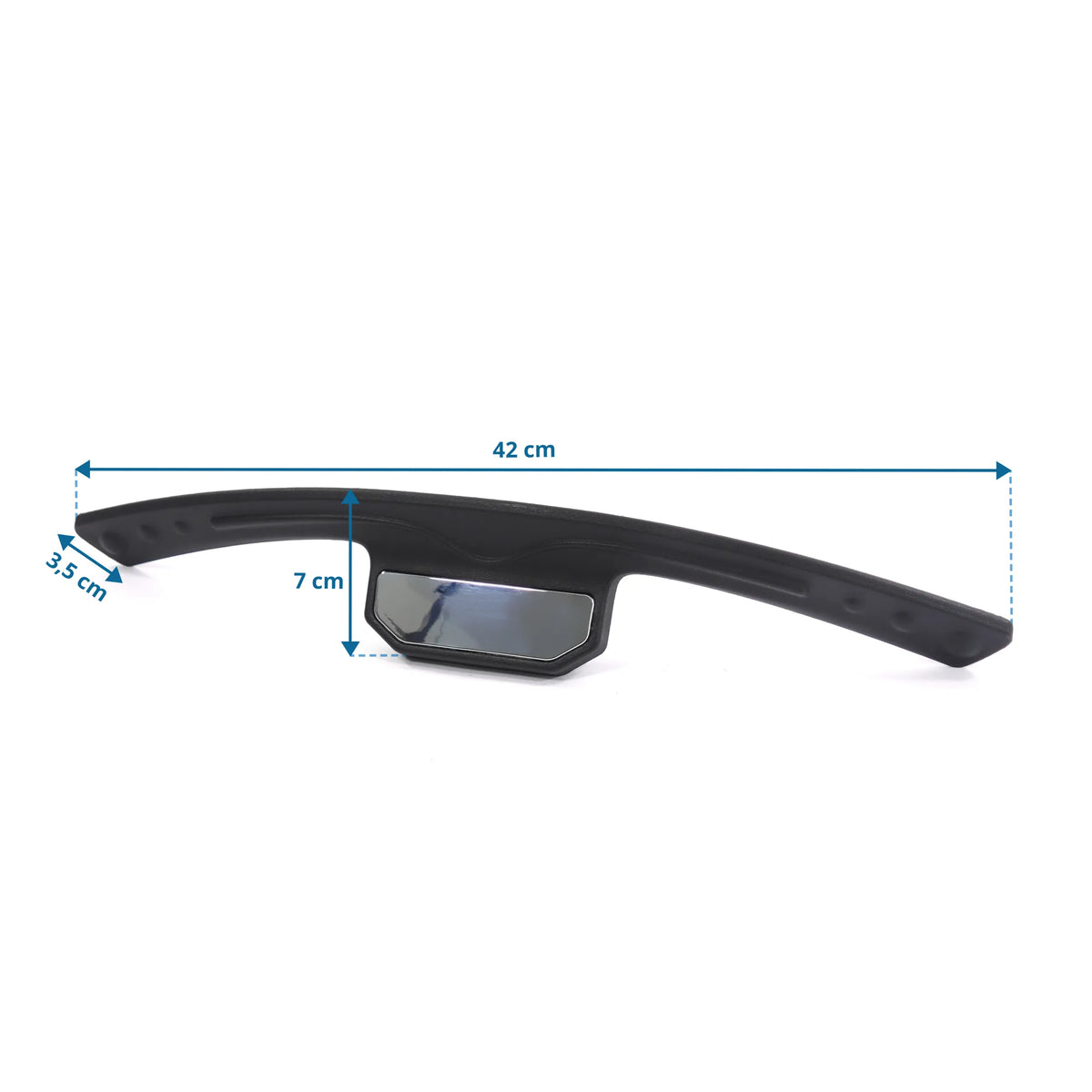 Måttvy av Klädhängare KB ERGO LINE med 42 cm längd och 7 cm höjd från hjh OFFICE