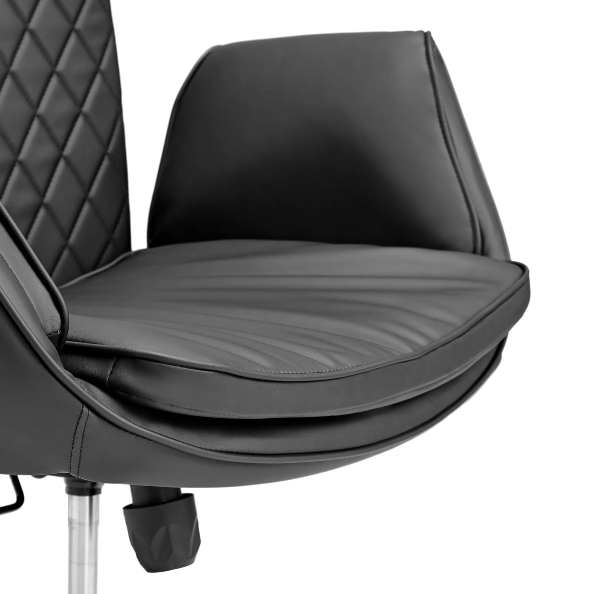 Sits och armstöd på Home Office kontorsstol Criss-Cross 10 i svart från hjh LIVING