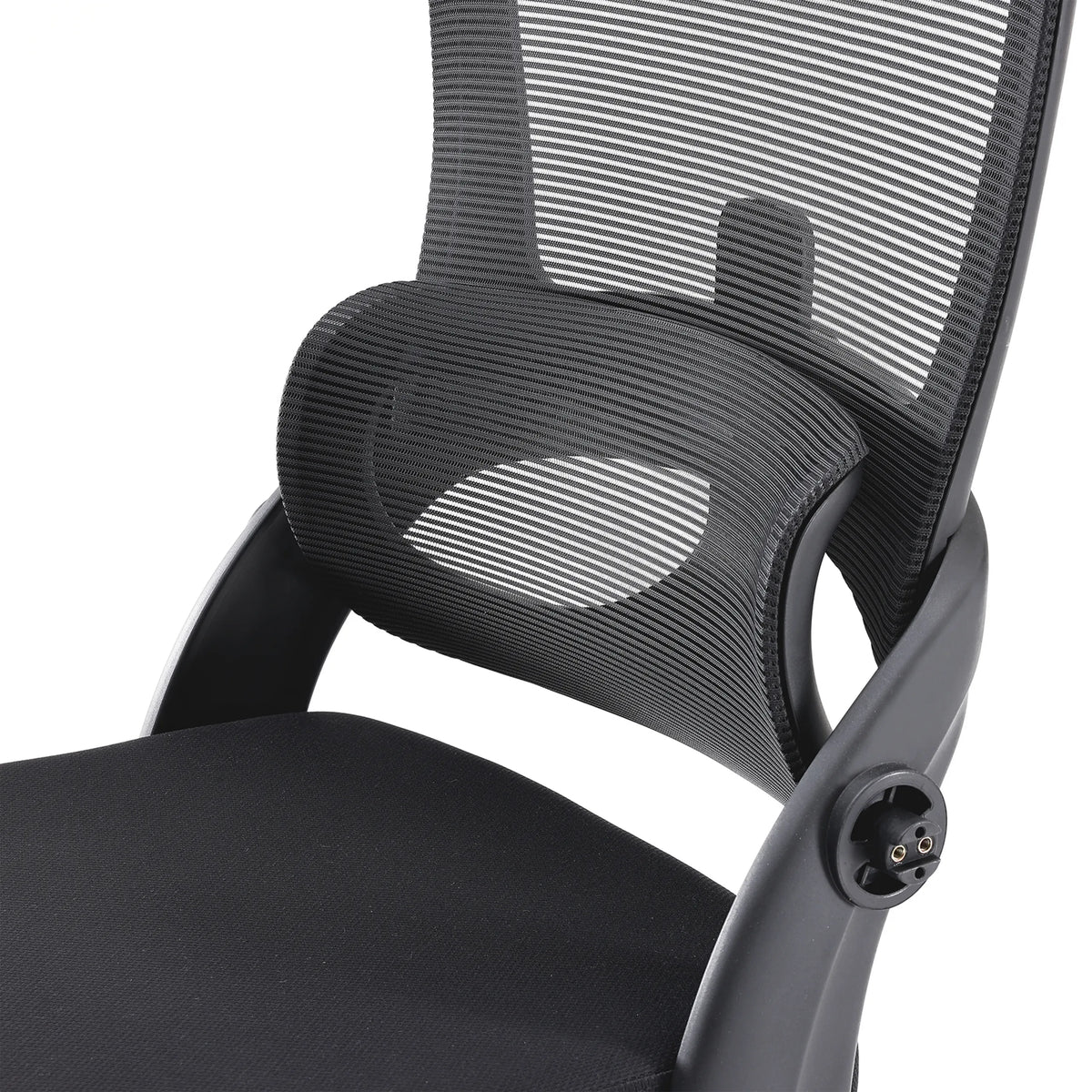 Verstellbare Lendenwirbelstütze aus Netzgewebe des Profi-Bürostuhls MC102C-M101 in Schwarz von Sihoo