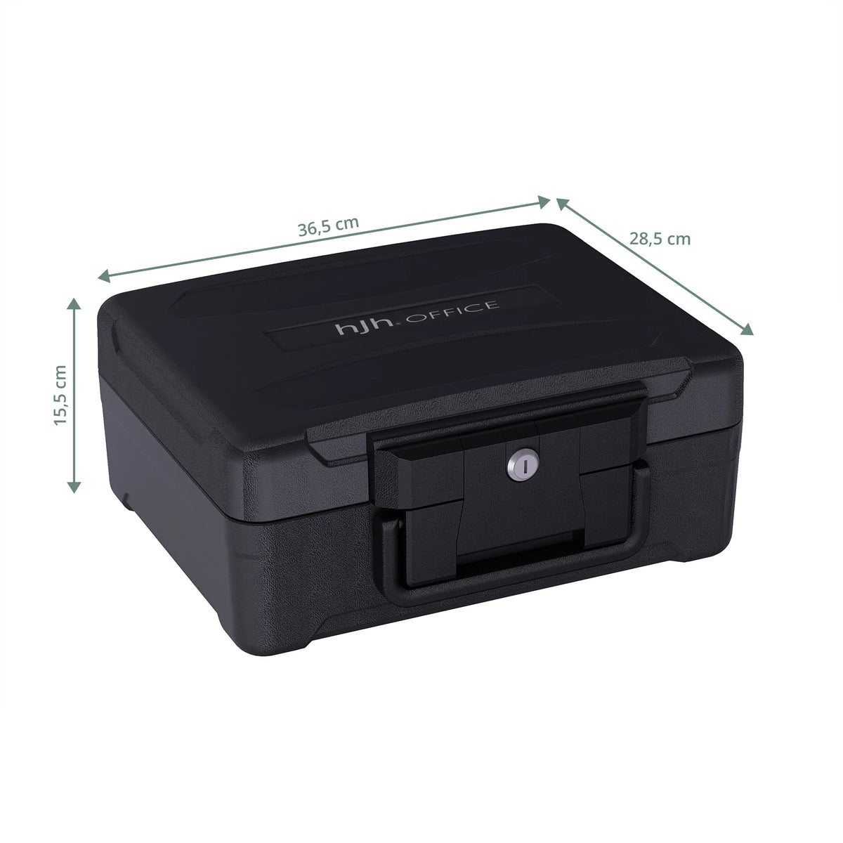 Måttvy av Kassaskåp Safe Compact Slim med 36,5 × 28,5 cm från hjh OFFICE