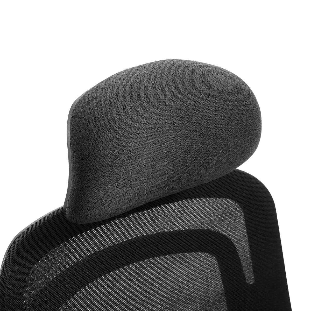 Nackstöd till Professionell kontorsstol Vivadapt i svart med nätöverdrag från hjh OFFICE