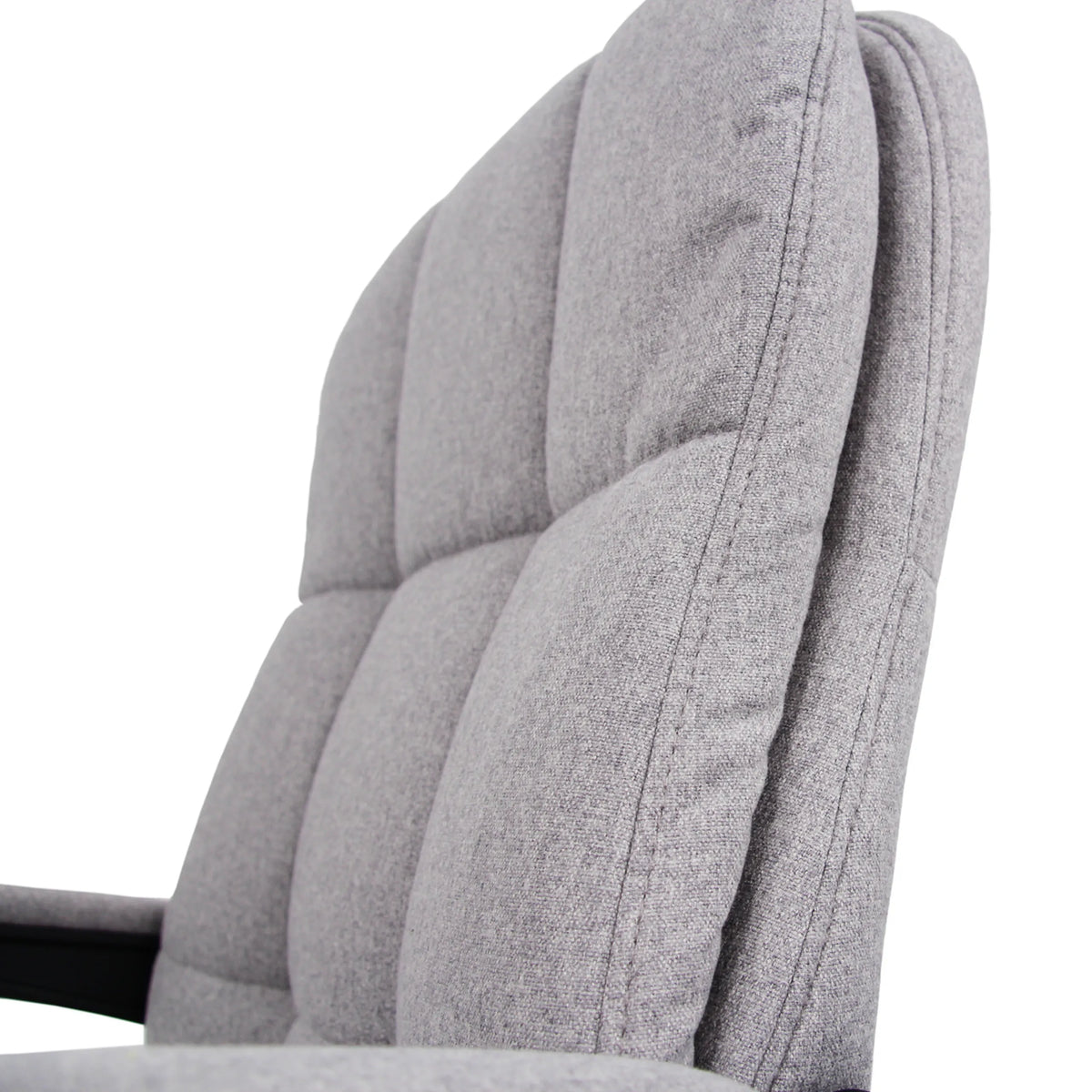 Grå tygbeklädnad på ryggstödet av Home Office chefsfåtölj RELAX CX 120 från MyBuero
