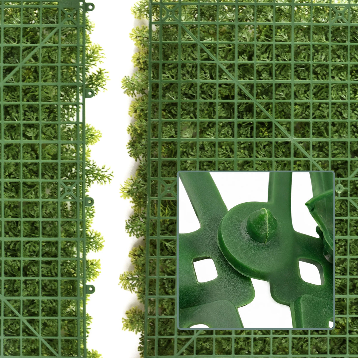 Kopplingselement för de gröna växtmattorna LEAFLUXE 3 från hjh LIVING