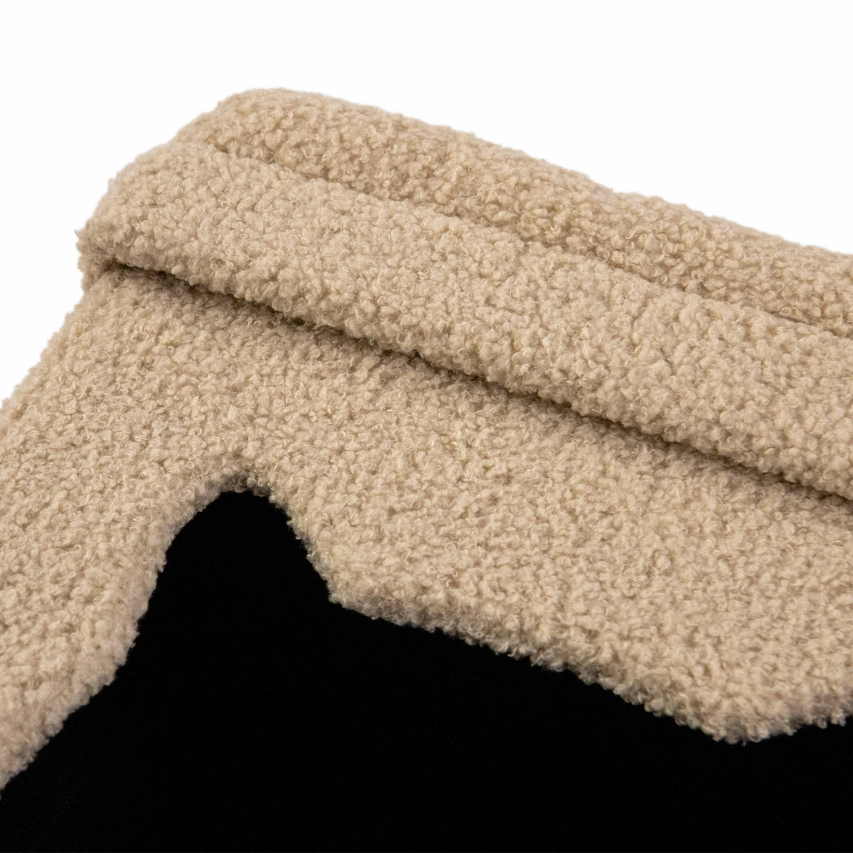 Beige, fluffigt tygöverdrag till Katthus PAWY ES från hjh LIVING