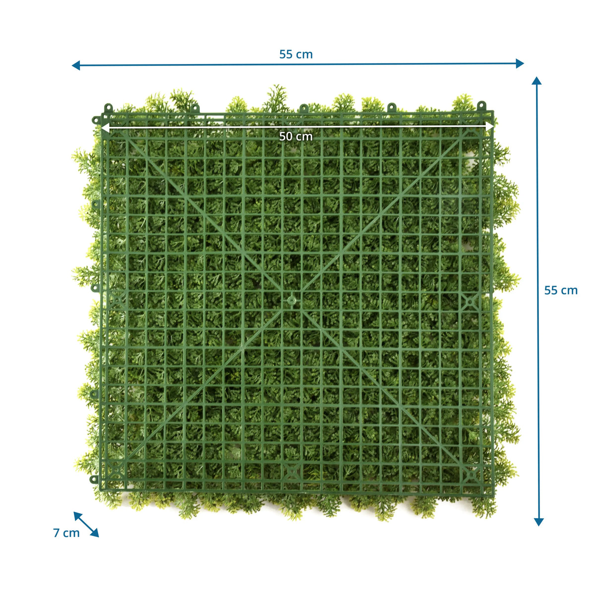 Måttritning av Växtmatta LEAFLUXE 3 med 55 × 55 cm från hjh LIVING