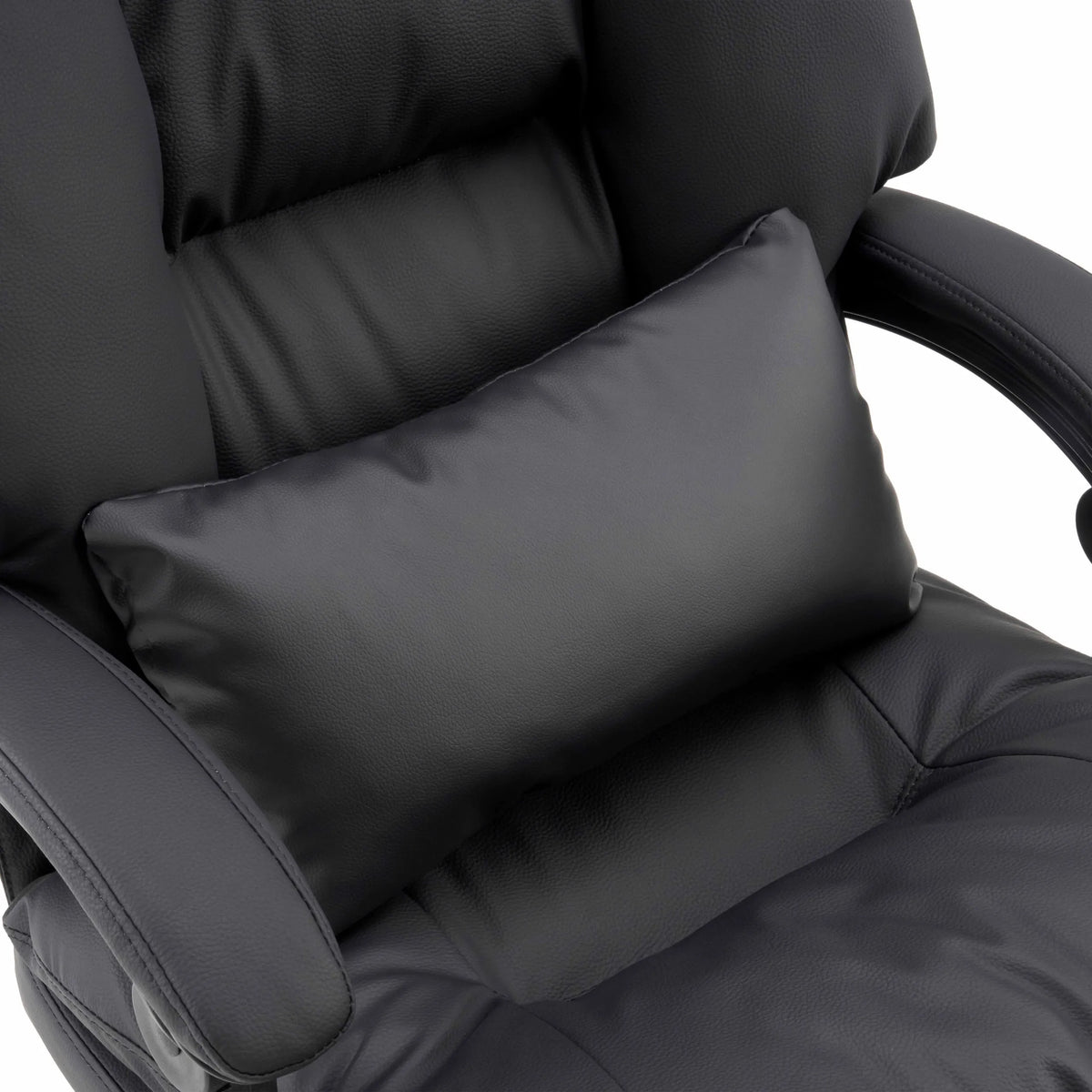 Svankstöd till Relax Legoro Home Office chefsfåtölj i svart konstläder från MyBuero