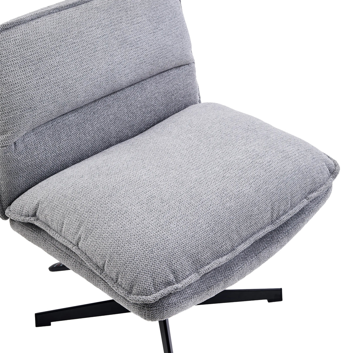 Sits och ryggstöd på Loungefåtölj Criss-Cross 20 i mörkgrått från hjh LIVING