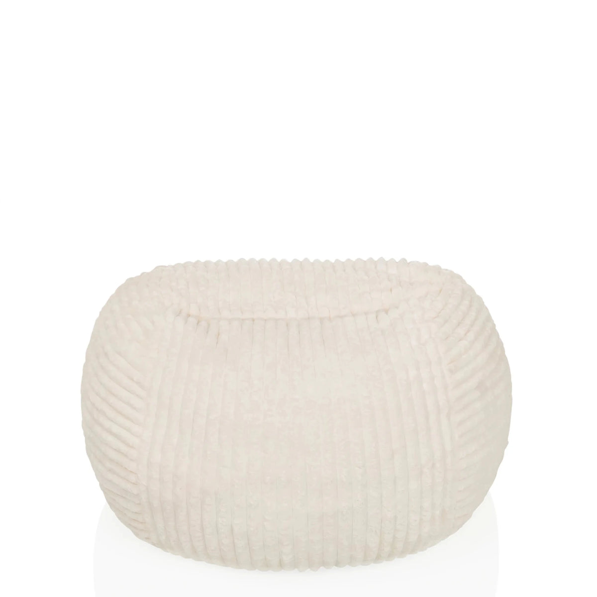 Beige sittsäck Sitzolo R med ribbad ytstruktur från hjh LIVING