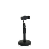 Svart Hållare för mobiltelefon & surfplatta FLEXMOBI II med rund bas och justerbar arm från hjh OFFICE