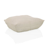 Beige Sittsäckar Sitzolo Podi med ribbat tygöverdrag från hjh LIVING – 360-gradersvy (snett framifrån 30°)