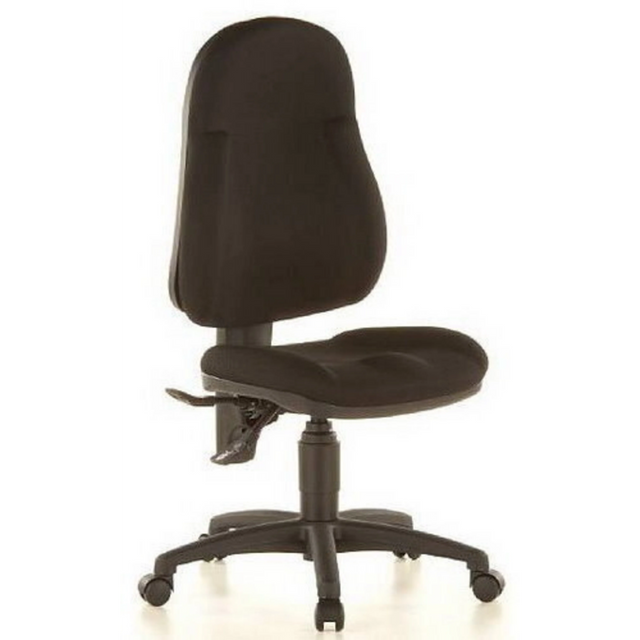 Schwarzer Homeoffice-Bürostuhl WELLPOINT 10 mit gepolsterter Sitzfläche und Rückenlehne von Topstar