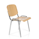Fyrbent stol XT 600 C H i bok med kromställning från hjh OFFICE – 360-gradersvy (snett framifrån 60°)