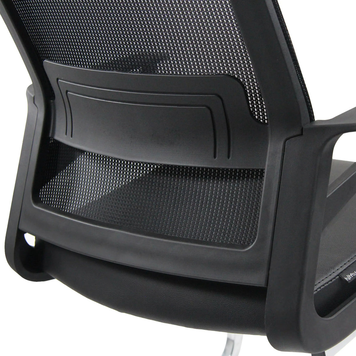 Andningsbar nätrygg på INVENTOR V PRO fjädrande stol i svart från hjh OFFICE