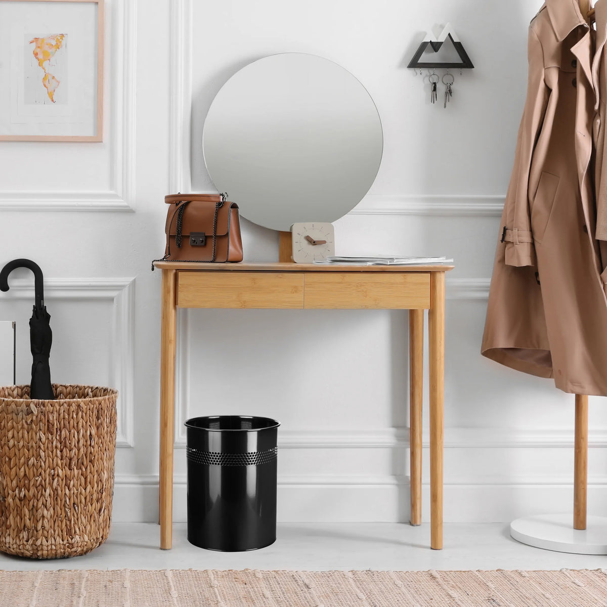 Svart Papperskorg CLEAN III med 15 liters kapacitet från hjh OFFICE
