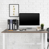 Skrivbord WORKSPACE LIGHT I i valnöt och vit, 120 × 60 cm från hjh OFFICE