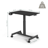 Måttritning av Ståskrivbord Stand K med en bredd på 72,5 cm från hjh OFFICE