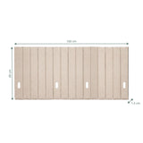 Teknisk ritning av Bordsskärmvägg FLEXMIUT ROLL med 160 × 60 cm från hjh OFFICE
