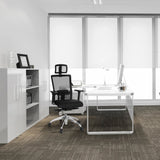 Svart Professionell kontorsstol ASTRA LUX med nätrygg och nackstöd från hjh OFFICE