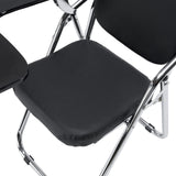 Svart sits och kromad ram på den hopfällbara stolen Esto T från hjh OFFICE