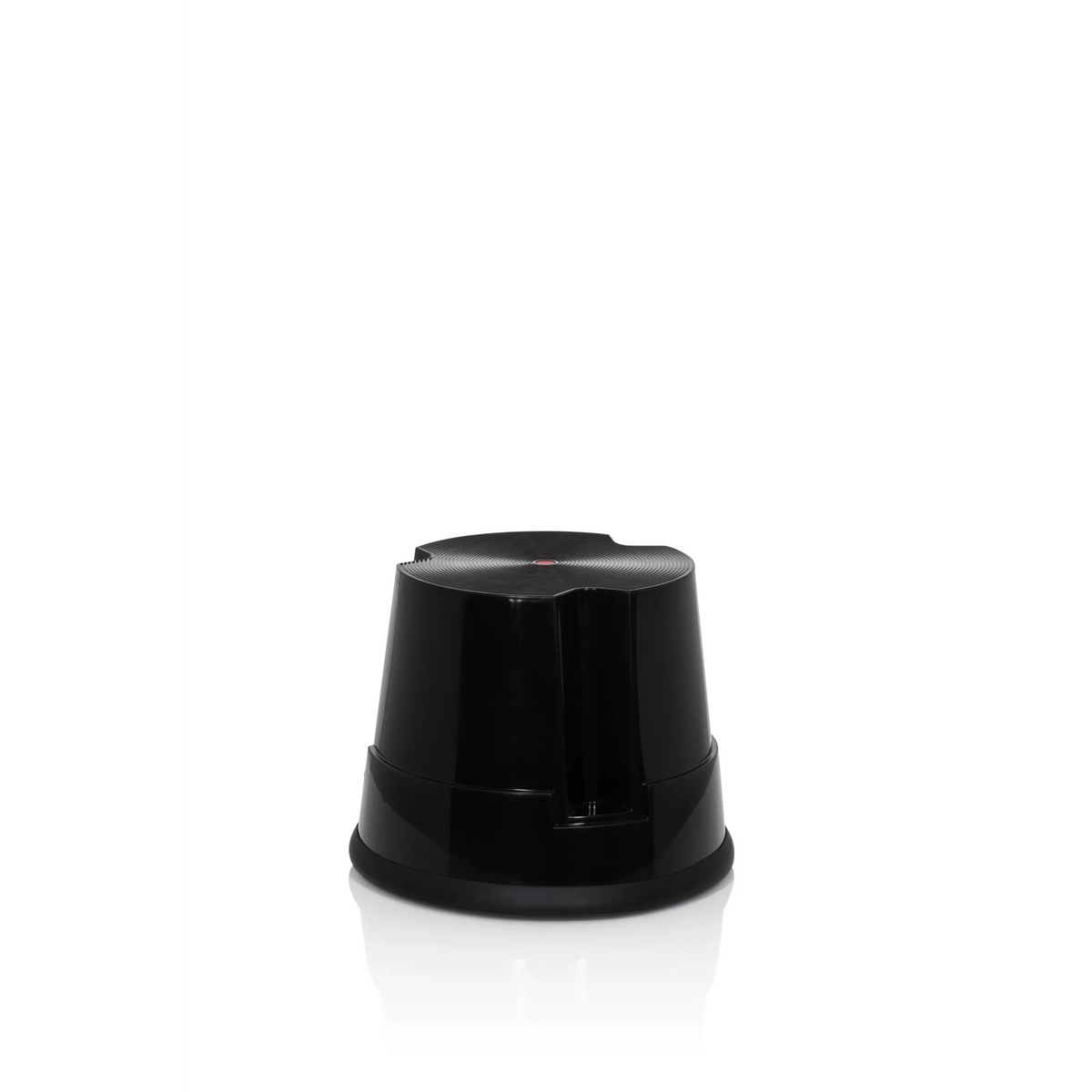 Svart stegpall TIO-S med halkfri yta från hjh OFFICE – 360-gradersvy (framifrån 20°)