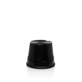 Svart stegpall TIO-S med halkfri yta från hjh OFFICE – 360-gradersvy (framifrån 20°)