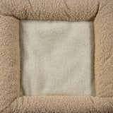 Beige fleecematerial från interiören i PAWY ES katthus från hjh LIVING