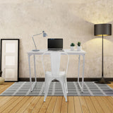 Vitt WORKSPACE I skrivbord i måtten 100 × 50 cm med en matchande stol från hjh OFFICE