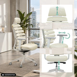Justeringsmöjligheter för den professionella kontorsstolen ERGO LINE W från hjh OFFICE (AI-genererad bild)