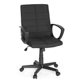 Svart Home Office kontorsstol STAR-TEC CL300 med armstöd och femhjulig stjärnfot från MyBuero – 360-gradersvy (framifrån 20°)