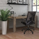 Svart Home Office kontorsstol ENCO med nätryggstöd och hjul från hjh OFFICE