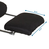 Mått på fotstödet till Home Office chefsfåtölj RELAX CL190 med 20 cm bredd och 38 cm djup från MyBuero
