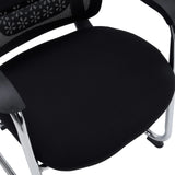 Svart sits och nätryggstöd på den fjädrande stolen Ergomy Meet från hjh OFFICE