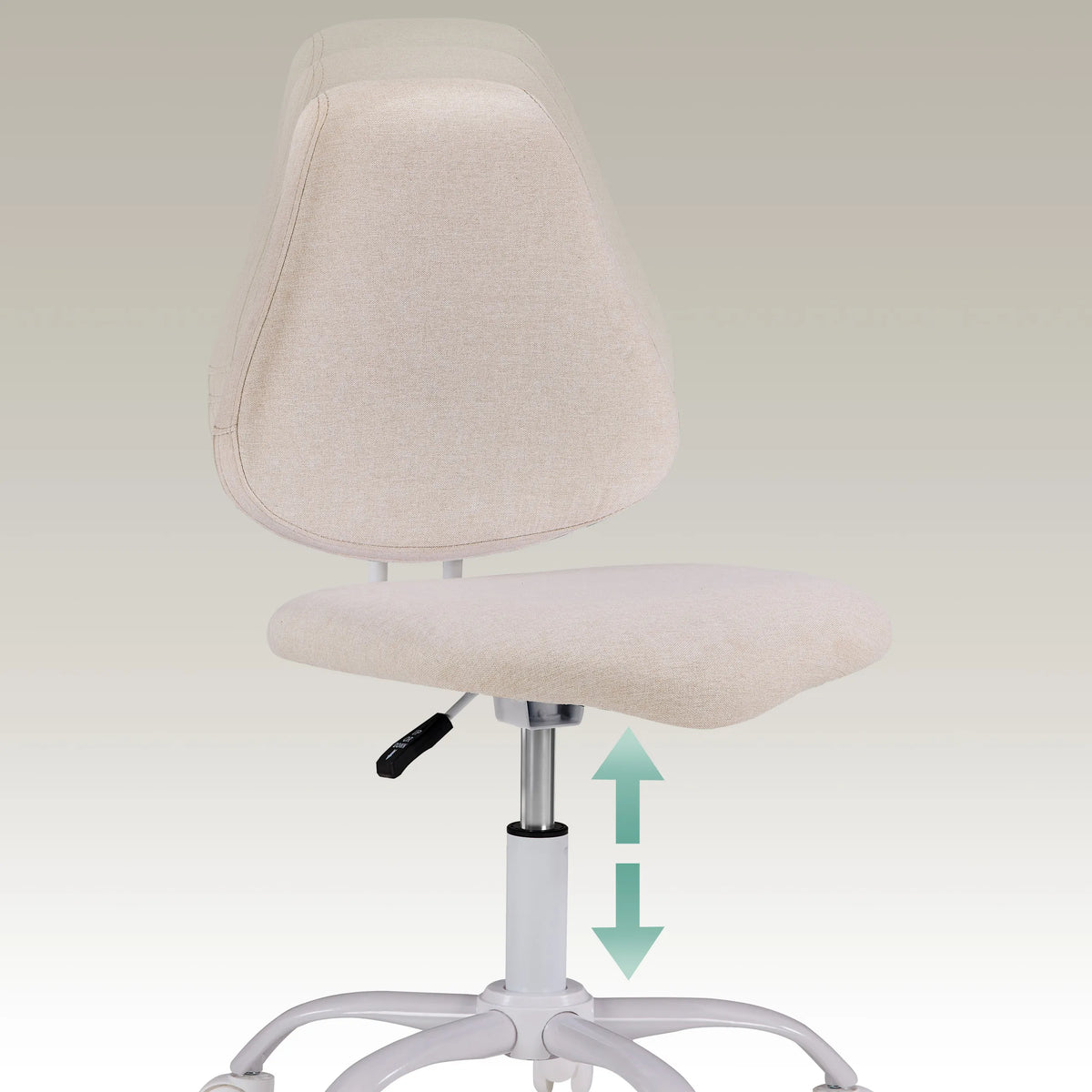 Höjdjusterbar gasfjäder till Lumikid snurrstol för barn i beige från hjh OFFICE