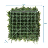 Måttskiss av Växtmatta LEAFLUXE 2 med 55 × 55 cm från hjh LIVING
