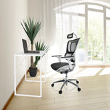 Vitt skrivbord EASY UP H I i måtten 78 x 46 cm från hjh OFFICE