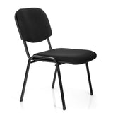 Svart Fyrbent stol XT 600 XL med stoppning i sits och ryggstöd från hjh OFFICE – 360-gradersvy (snett framifrån 60°)