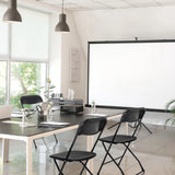 Utomhusstol TUDELA XXL B i svart med metallstomme och sits från hjh OFFICE