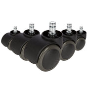 5x ROLO 11mm/50mm | Hartböden - Stuhlrollen - buerostuhl24
