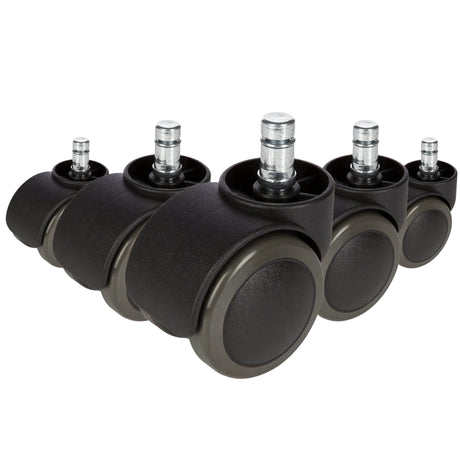 5x ROLO FREE 11mm/50mm | Hartböden - Stuhlrollen - buerostuhl24