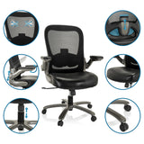 XXL snurrstol INSTRUCTOR T I i konstläder och mesh med olika detaljvyer från hjh OFFICE