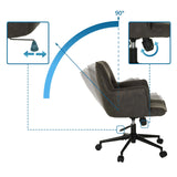 Justeringsmekanismer och lutningsvinkel för SOLAO LIFE home office kontorsstol från hjh LIVING