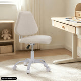 Beige snurrstol för barn Lumikid med hjul och gaslift från hjh OFFICE (AI-genererad bild)