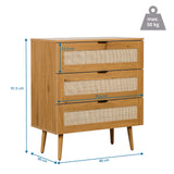 Måttskiss av Byrå BOHEO K med 80 × 40 cm och maximal belastning på 50 kg från hjh LIVING