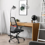Professionell kontorsstol CARLOW I i svart med nätryggstöd och armstöd från hjh OFFICE
