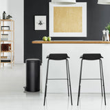 Svart Papperskorg CLEAN STEP med 30 liters kapacitet från hjh OFFICE