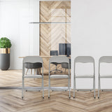 Grå TUDELA BASIC hopfällbara stolar i PVC i en modern kontorsmiljö från hjh OFFICE