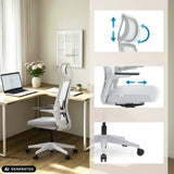 Olika inställningsmöjligheter för Professionell kontorsstol ARCEO W i grått från hjh OFFICE