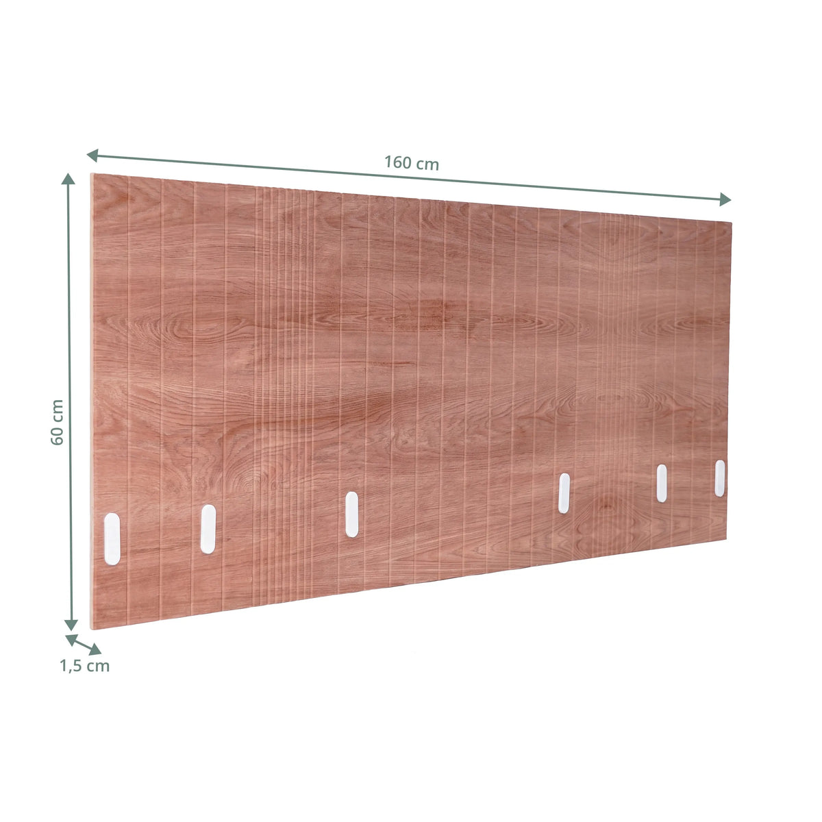 Teknisk ritning av Bordsskärmvägg FLEXMIUT ROLL W i brun, 160 × 60 cm från hjh OFFICE