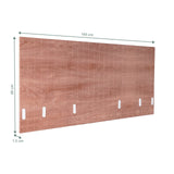 Teknisk ritning av Bordsskärmvägg FLEXMIUT ROLL W i brun, 160 × 60 cm från hjh OFFICE