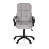 Grå Home Office chefsfåtölj RELAX CX 120 med quiltat överdrag och femhjulig fotkorsbas från MyBuero – 360-gradersvy (framifrån 0°)